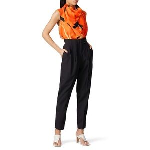 Proenza Schouler Suiting Draped Front Pants Black Size 6